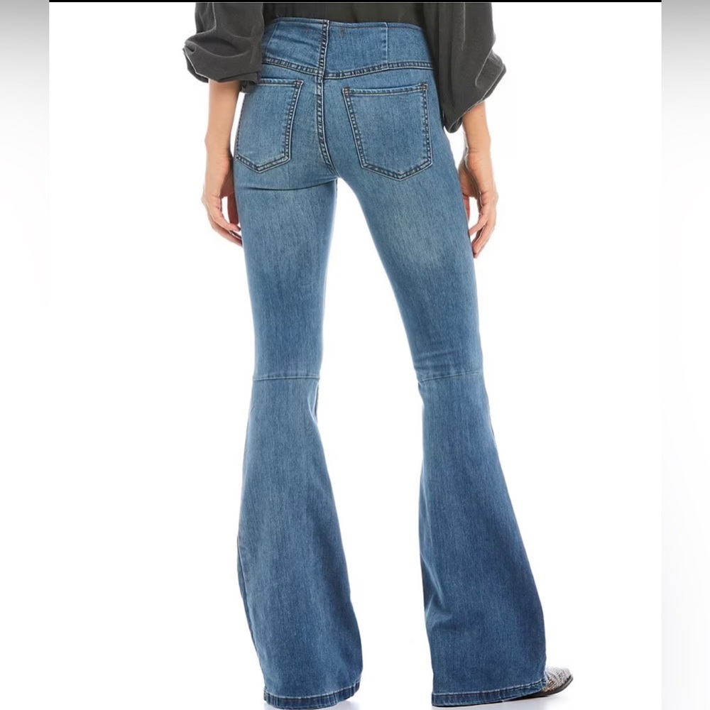 Free People, flared leg jeans